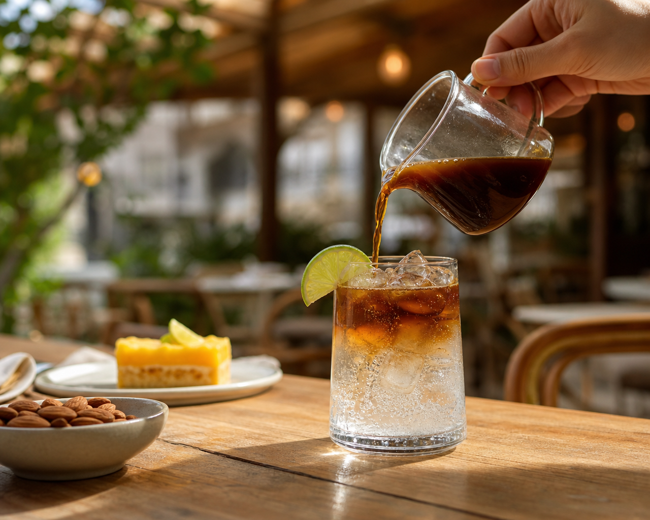 Coffee tonic z Jamaica Blue Mountain s limetou