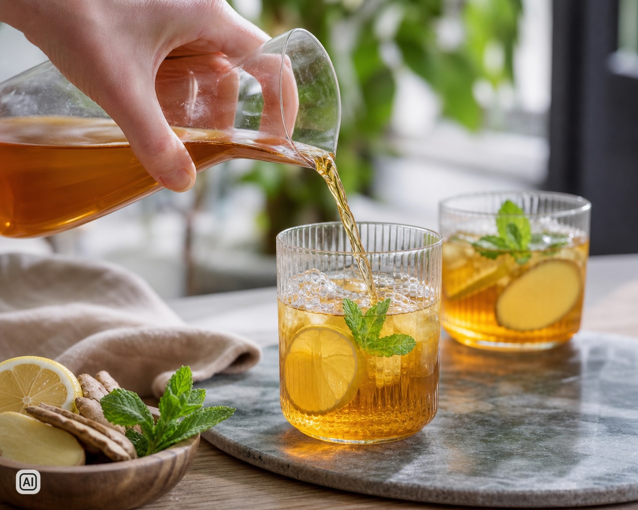 Ledový Darjeeling se zázvorem: svěží letní recept