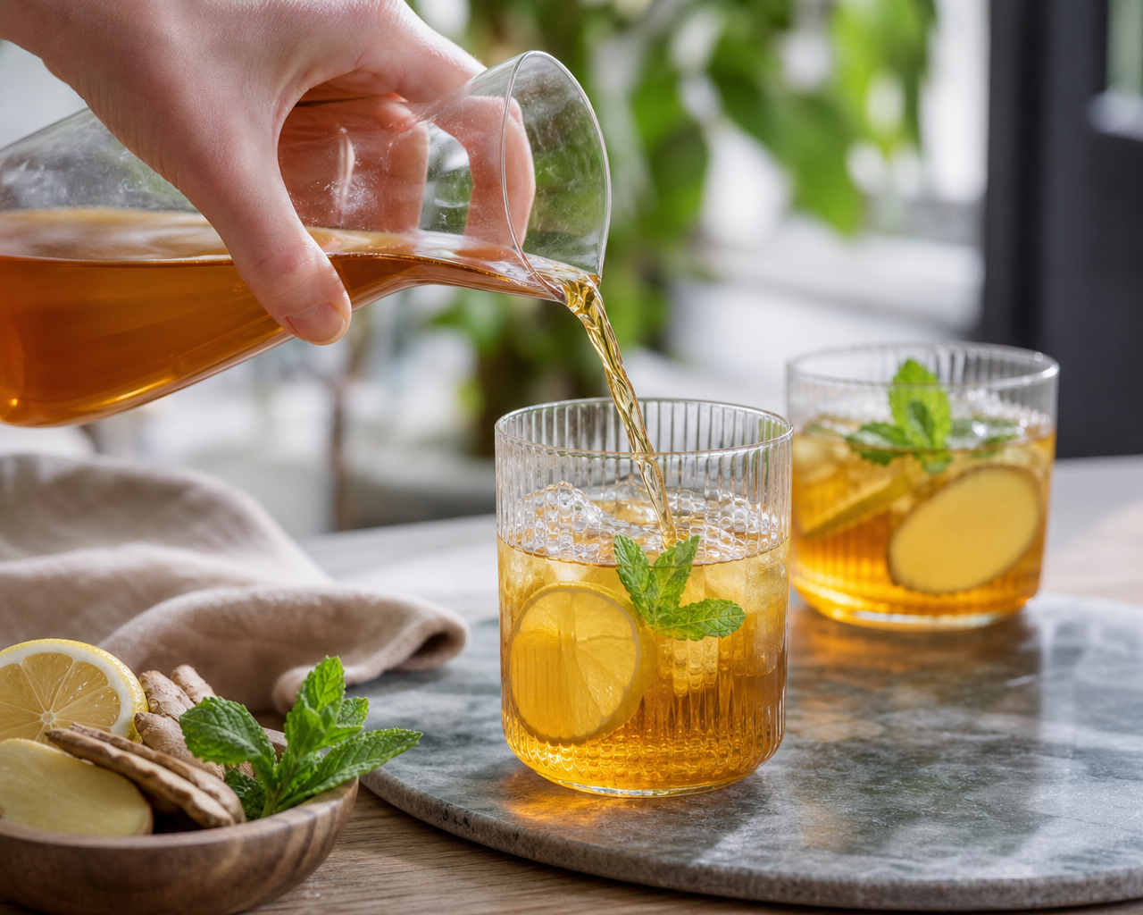 Ledový Darjeeling se zázvorem: svěží letní recept