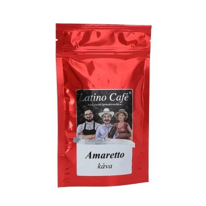 Káva Amaretto – aromatizovaná zrnková Latino Café (Varianta zrnková 200g)