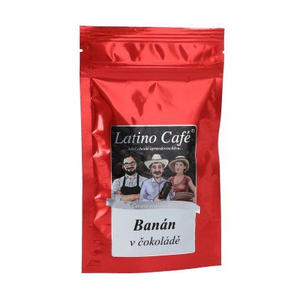 Káva Banán v čokoládě – aromatizovaná zrnková Latino Café (Varianta mletá 200g)