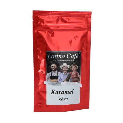 Káva Karamel – aromatizovaná zrnková Latino Café (Varianta zrnková 500g)