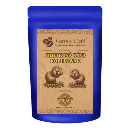Cibetková káva – Kopi Luwak (100% Arabica) (Varianta mletá 500g)