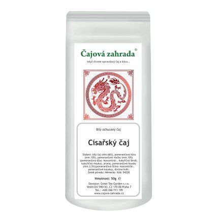Císařský čaj – bílý ochucený čaj s pomerančem (Varianta bílý čaj 1000g)