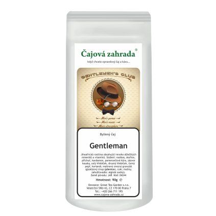 Rooibos Gentleman – kořeněná směs s malinou a pomerančem (Varianta rooibos čaj 90g)