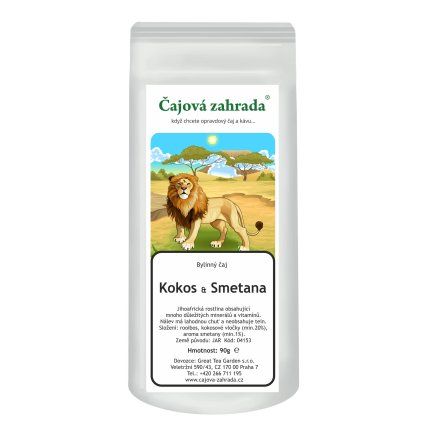 Rooibos Kokos & Smetana – sypaný čaj (Varianta rooibos čaj 500g)
