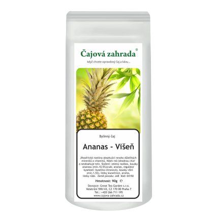 Rooibos Ananas & Višeň – sypaný čaj bez kofeinu (Varianta rooibos čaj 90g)
