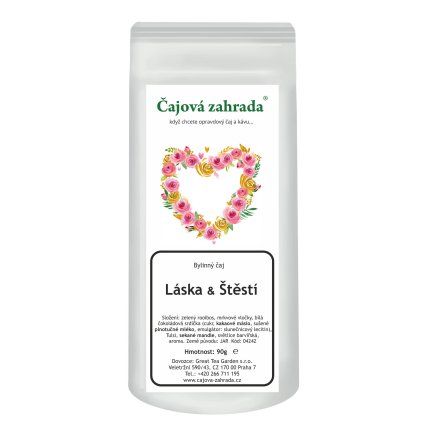 Rooibos Láska a štěstí – zelený rooibos s čokoládou a mandlemi (Varianta rooibos čaj 500g)